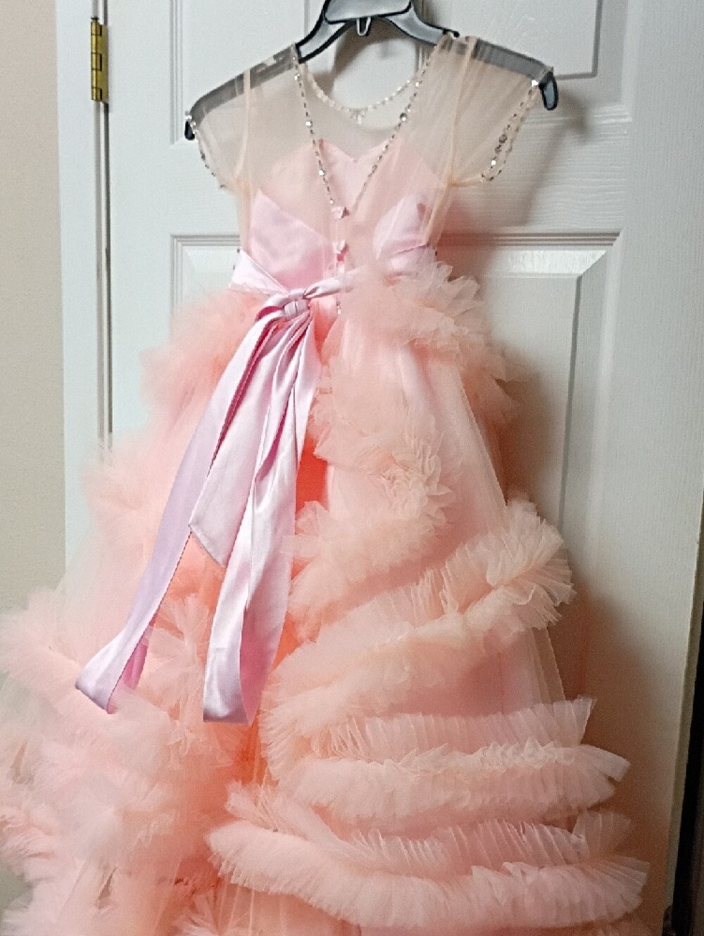Puff Tulle Party Dress in Light Pink - Picture 3 of 5